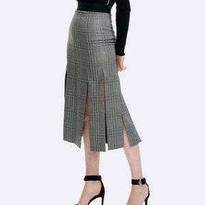 Maje Jlino Check Skirt Aus 8